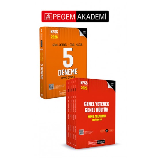2026 KPSS Genel Yetenek Genel Kültür Lisans Konu Anlatımlı Modüler Set