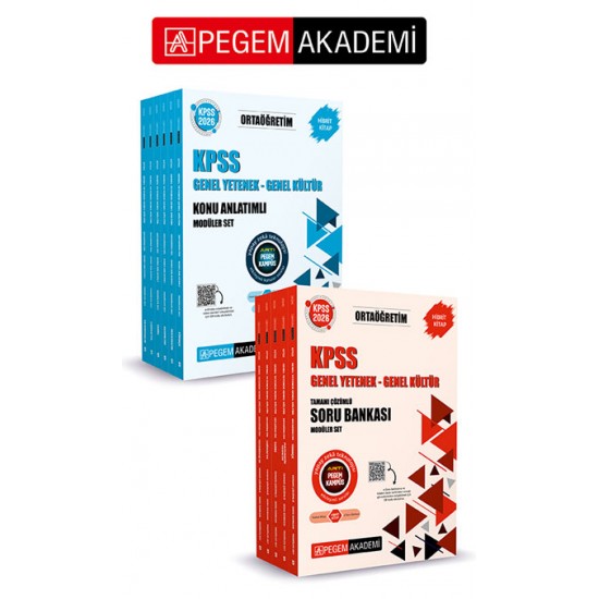 2026 KPSS Ortaöğretim Genel Yetenek Genel Kültür Konu Anlatımlı Modüler Set (6 Kitap)